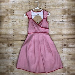 London Times Red & White Pinup Dress